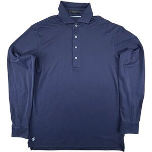 Greyson- Omaha Long Sleeve Polo- Color/Maltese Blue- Medium- Like‎ New!!!